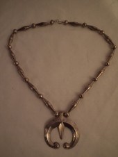 NAVAJO PAWN SILVER NECKLACEOld