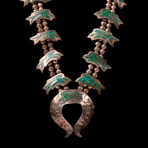 NAVAJO PEYOTE BIRD SQUASH BLOSSOM