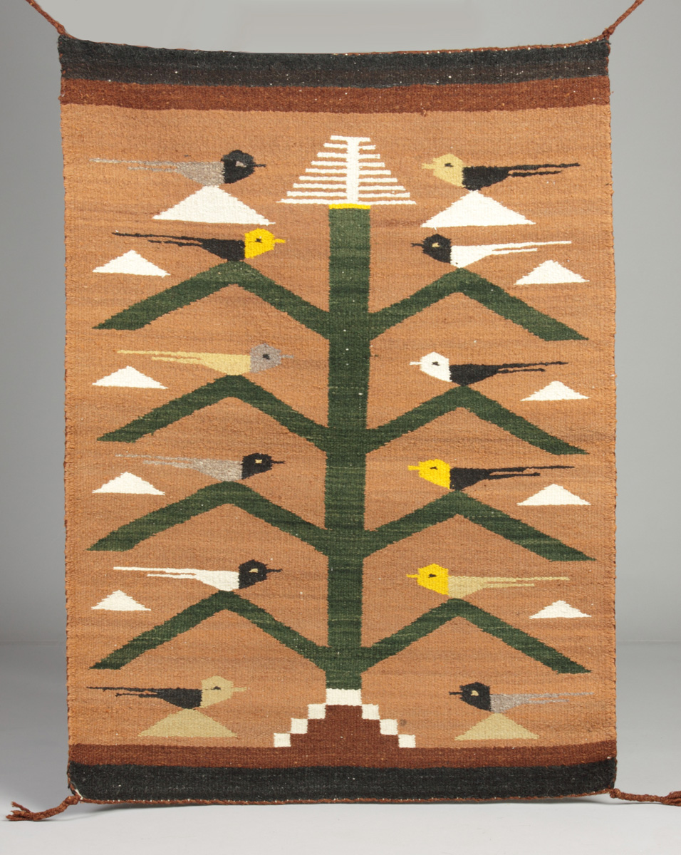 Navajo Pictoral Weaving w/Tree &