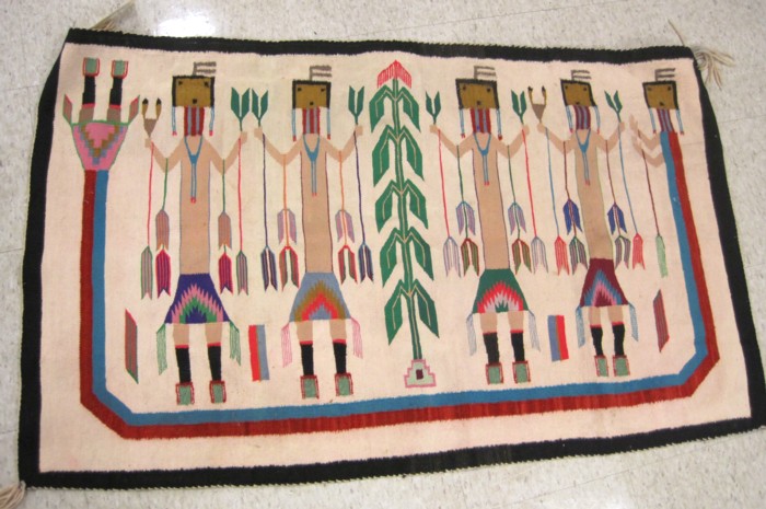 NAVAJO PICTORIAL CEREMONIAL WALL