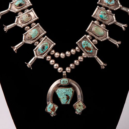 NAVAJO ROYSTON TURQUOISE SQUASH