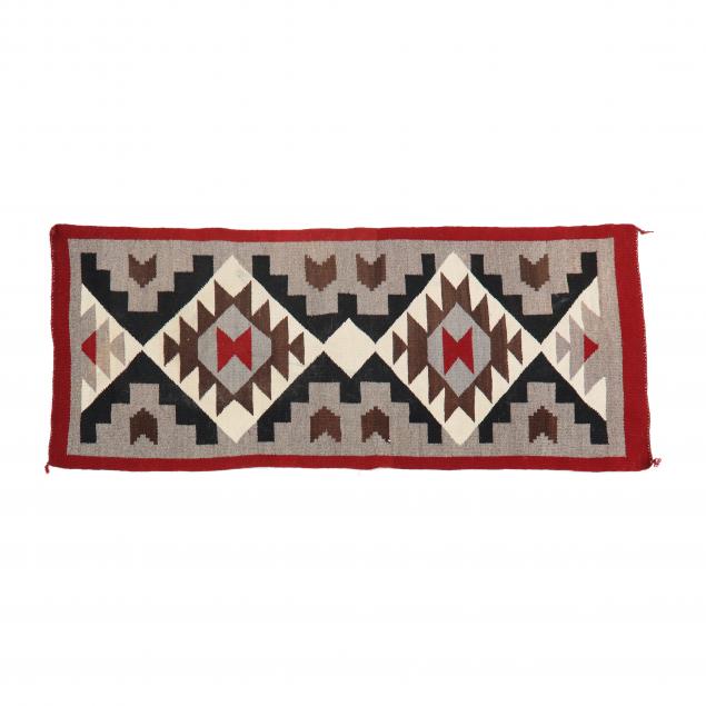 NAVAJO RUG Gray field with
