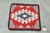 NAVAJO RUG. Red  black  grey a