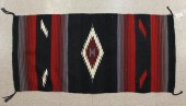 NAVAJO SADDLE BLANKET, HAND WO