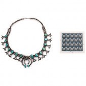 Navajo Sand Cast Silver and Tu