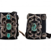 Navajo Sandcast Silver and Tur