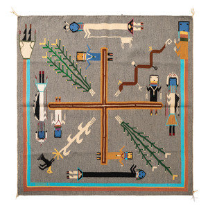 Navajo Sandpainting Weaving, From