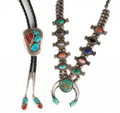 NAVAJO SILVER AND HARDSTONE NE
