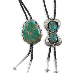 Navajo Silver and Turquoise Bolo