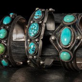 Navajo Silver and Turquoise Cu