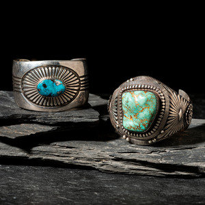 Navajo Silver and Turquoise Cuff