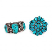 Navajo Silver and Turquoise Cu