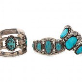 Navajo Silver and Turquoise Cu