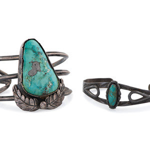 Navajo Silver and Turquoise Cuff