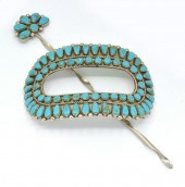 NAVAJO SILVER AND TURQUOISE HA