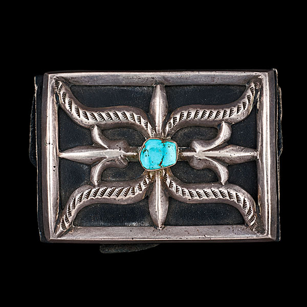Navajo Silver and Turquoise Ketoh