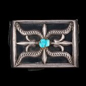 Navajo Silver and Turquoise Ke