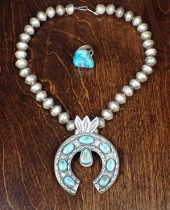 NAVAJO SILVER AND TURQUOISE RI