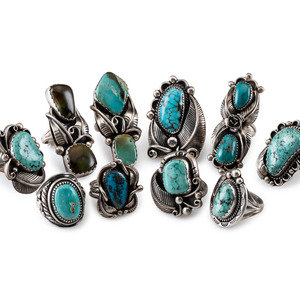 Navajo Silver and Turquoise Rings