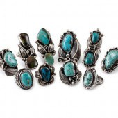 Navajo Silver and Turquoise Ri