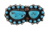 NAVAJO SILVER AND TURQUOISE "S
