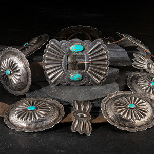 Navajo Silver and Turquoise Third