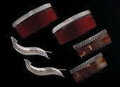 Navajo Silver Barrettes and De