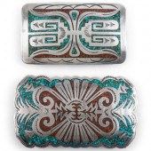 Navajo Silver Belt Buckles, wi