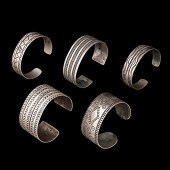 Navajo Silver Bracelets Collec