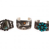Navajo Silver Cuff Bracelets
m