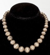 NAVAJO SILVER DESERT PEARL BEA