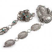 Navajo Silver Link Concha Belt