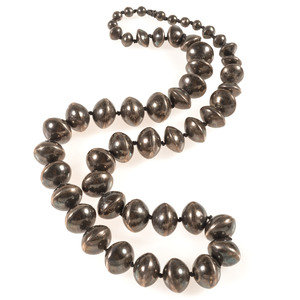 Navajo Silver Pearl Necklace