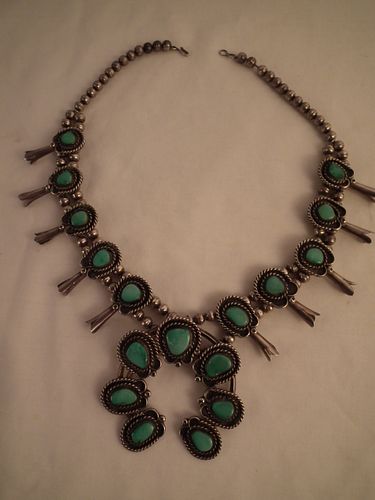 NAVAJO SILVER SQUASH BLOSSOM