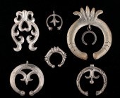Navajo Silver Tufa-Cast Naja P