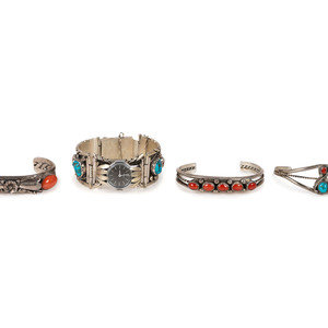 Navajo Silver, Turquoise, and Coral