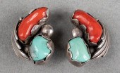NAVAJO SILVER TURQUOISE & CORA