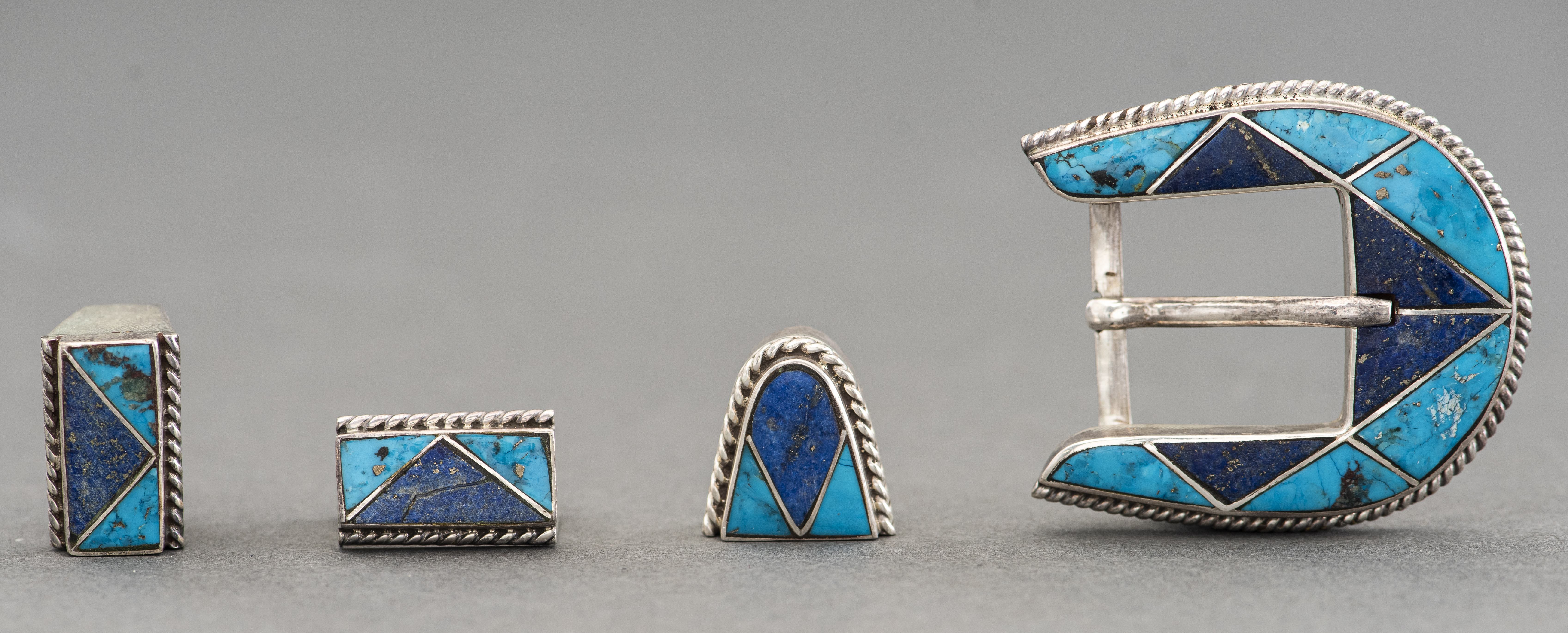 NAVAJO SILVER TURQUOISE & LAPIS