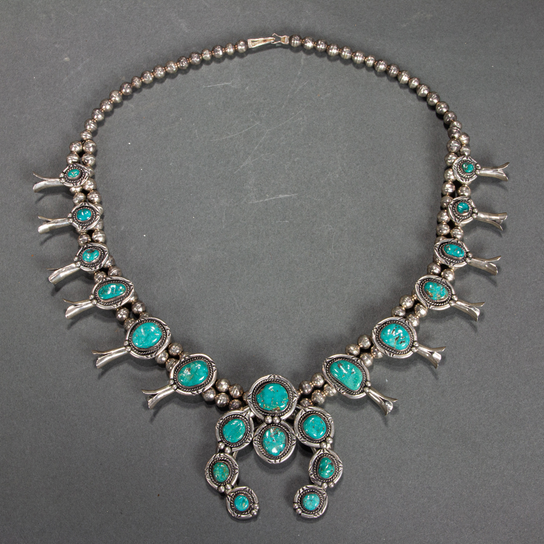 NAVAJO SQUASH BLOSSOM NECKLACE