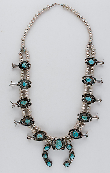 Navajo Squash Blossom Necklace with