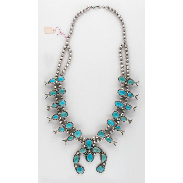 Navajo Squash Blossom Necklace with