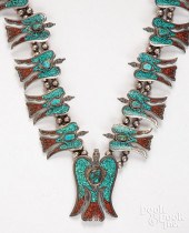 NAVAJO SQUASH BLOSSOM NECKLACE