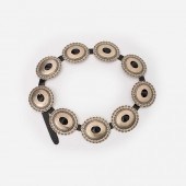 NAVAJO STERLING CONCHO BELT SI