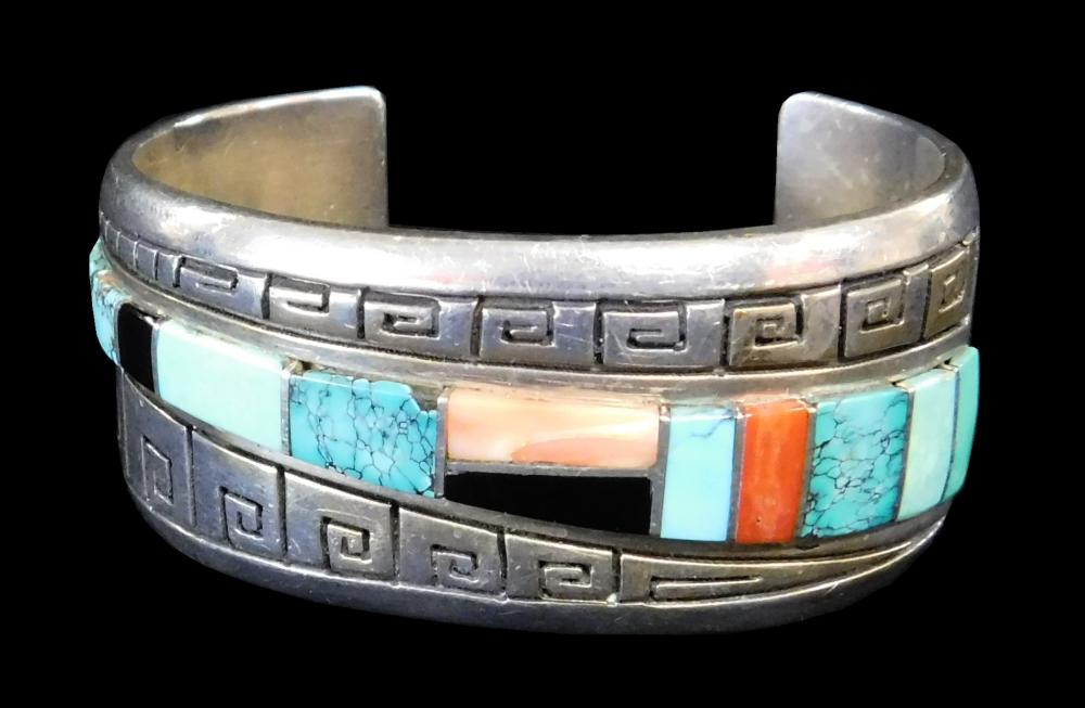 NAVAJO STERLING CUFF BRACELET BY