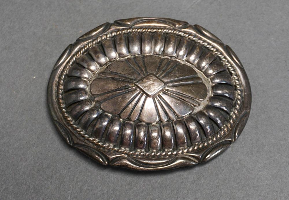 NAVAJO STERLING SILVER BELT BUCKLE,