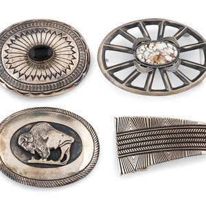 Navajo Sterling Silver Belt Buckles