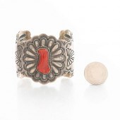 NAVAJO STERLING SILVER CUFF BR