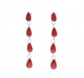 NAVAJO STERLING SILVER RED BRA