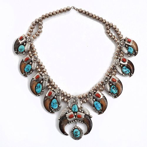 NAVAJO STERLING SILVER SQUASH