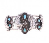 NAVAJO STERLING SILVER & TURQU